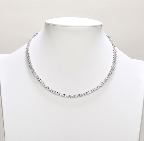 Collana da tennis all'ingrosso con zirconi cubici | Collana da tennis da donna in argento 925 di alta qualità