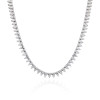 Collana da tennis personalizzata in argento sterling 925 | Collane da tennis classiche con zirconi cubici per donna