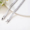 Custom 925 Sterling Silver Tennis Necklace | Classic Cubic Zirconia Tennis Necklaces For Women