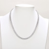 Collana da tennis personalizzata in argento sterling 925 | Collane da tennis classiche con zirconi cubici per donna