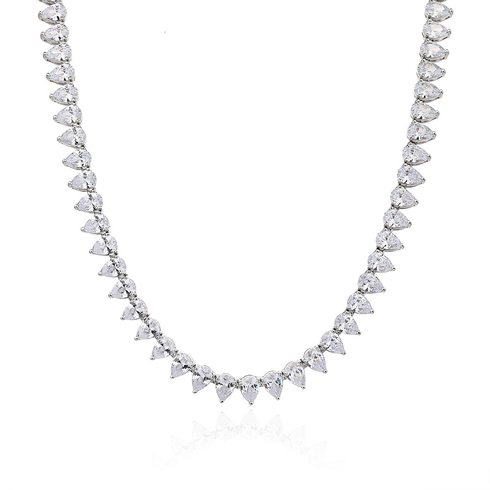 Sterling Silver Tennis Necklace