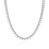 Collana da tennis personalizzata in argento sterling 925 | Collane da tennis classiche con zirconi cubici per donna