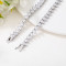Custom 925 Sterling Silver Tennis Necklace | Classic Cubic Zirconia Tennis Necklaces For Women