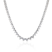 Wholesale Popular Tennis Necklace Sterling Silver  | Simple Zircon Tennis Necklace For Women
