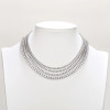 Collar de tenis para mujer personalizado por el fabricante | Collar de tenis de lujo en plata de ley 925