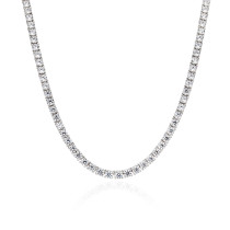 Manufacturer Customized Women's Tennis Necklace | Luxury 925 Sterling Silver Tennis Necklace