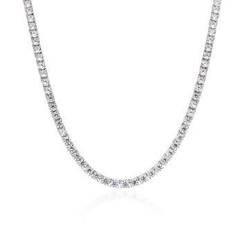 Manufacturer Customized Women's Tennis Necklace | Luxury 925 Sterling Silver Tennis Necklace