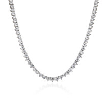 Fashion Classic Zircon Tennis Necklace | 925 Sterling Silver Women's Tennis Necklace