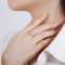 Wholesale 925 Sterling Silver Engagement Ring | Luxury Zircon 18k Gold Ring For Women