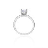 Anillos de boda personalizados de plata 925 para mujer | Exquisitos anillos de plata de ley con circonitas