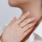 Custom Women's 925 Silver Wedding Rings | Exquisite Zircon Sterling Silver Ring Jewelry