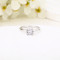 Custom Women's 925 Silver Wedding Rings | Exquisite Zircon Sterling Silver Ring Jewelry