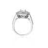 Anillo de plata 925 con circonitas para mujer | Exquisito anillo de compromiso vintage de plata
