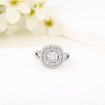 New Produce Zircon Women's 925 Silver Ring | Exquisite Vintage Silver Engagement Ring