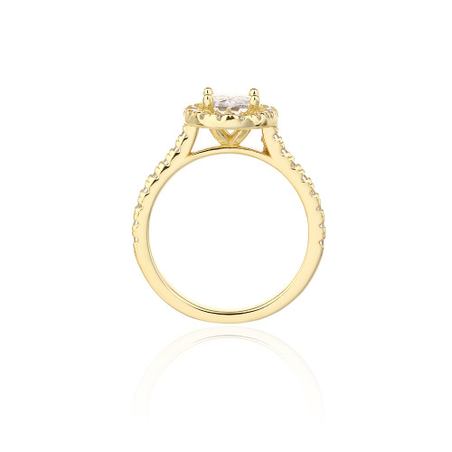 Anillos clásicos de plata de ley 925 de 18 quilates para mujer al por mayor | Anillos de compromiso de lujo para boda