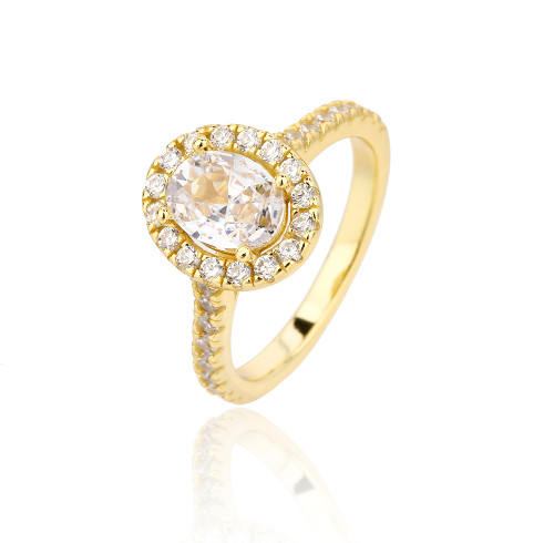 Anelli classici all'ingrosso in argento sterling 925 18k da donna | Anelli di fidanzamento e matrimonio di lusso