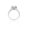 Exquisitos anillos de plata de ley 925 con circonitas cúbicas | Anillos de compromiso clásicos para mujer