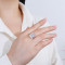 Exquisite 925 Sterling Silver Cubic Zirconia Rings | Classic Engagement Rings For Women