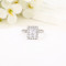 Exquisite 925 Sterling Silver Cubic Zirconia Rings | Classic Engagement Rings For Women