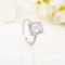 Exquisite 925 Sterling Silver Cubic Zirconia Rings | Classic Engagement Rings For Women
