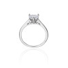 Anillos de plata vintage para mujer | Anillos de compromiso con circonitas en forma de corazón, estilo moderno