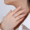 Women's Vintage Silver Rings | Trendy ins Style Heart Shaped Zirconia Engagement Rings