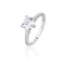 Women's Vintage Silver Rings | Trendy ins Style Heart Shaped Zirconia Engagement Rings
