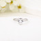 Women's Vintage Silver Rings | Trendy ins Style Heart Shaped Zirconia Engagement Rings