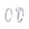 Customized 925 Sterling Silver Couple Rings | Exquisite Engagement Ring Sets For Couples