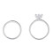Customized 925 Sterling Silver Couple Rings | Exquisite Engagement Ring Sets For Couples