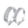 Anillos de compromiso de pareja con circonita al por mayor | Anillos de pareja personalizados en plata de ley 925