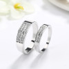 Anillos de compromiso de pareja con circonita al por mayor | Anillos de pareja personalizados en plata de ley 925