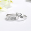 Anillos de compromiso de pareja con circonita al por mayor | Anillos de pareja personalizados en plata de ley 925