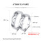 925 Sterling Silver Couples Wedding Ring Sets | Fashionable Simple Engagement Rings For Couple