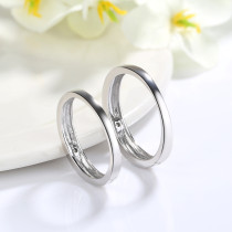 Manufacturer Custom 925 Silver Couple Ring | Classic High Quality Couple Wedding Ring Set
