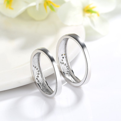Wholesale Personalized Engagement Couple Rings | 925 Silver Wedding Rings For Couples