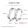 Anillos de compromiso personalizados al por mayor | Anillos de boda de plata 925 para parejas