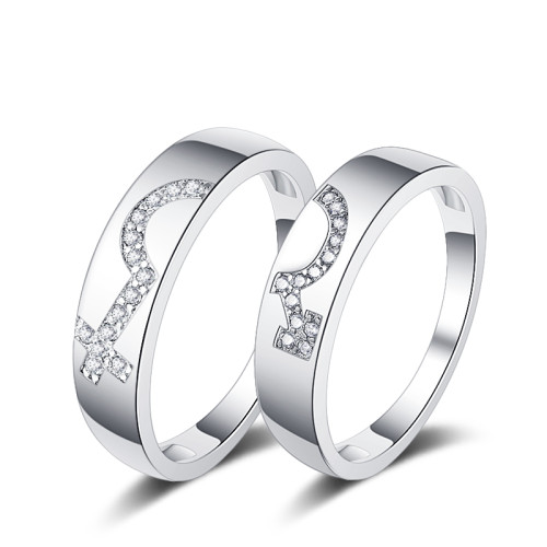 Wholesale Personalized Engagement Couple Rings | 925 Silver Wedding Rings For Couples
