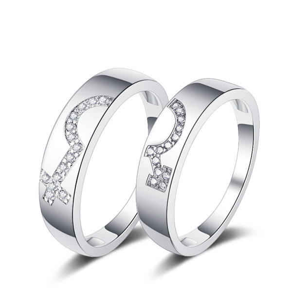 Anillos de compromiso personalizados al por mayor | Anillos de boda de plata 925 para parejas