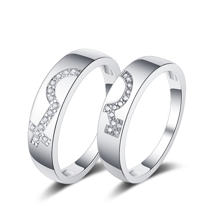 Anillos de compromiso personalizados al por mayor | Anillos de boda de plata 925 para parejas