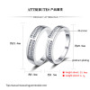 Anelli di coppia semplici per matrimonio all'ingrosso | Anelli in argento sterling S925 per coppie