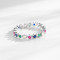 Wholesale Colored Zircon Vintage Silver Ring  | Exquisite 925 Sterling Silver Fashion Ring Women