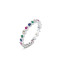 Wholesale Colored Zircon Vintage Silver Ring  | Exquisite 925 Sterling Silver Fashion Ring Women