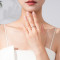 Wholesale Heart Shape 925 Sterling Silver Rings | Pink Zircon Elegant Rings For Women