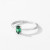 Factory Customized Exquisite Green Zircon Fashion Ring | Ladies Sterling Silver Wedding Rings