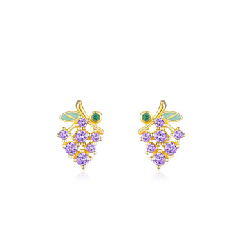 Wholesale 925 Sterling Silver Stud Earrings | Exquisite Zircon Earrings For Women