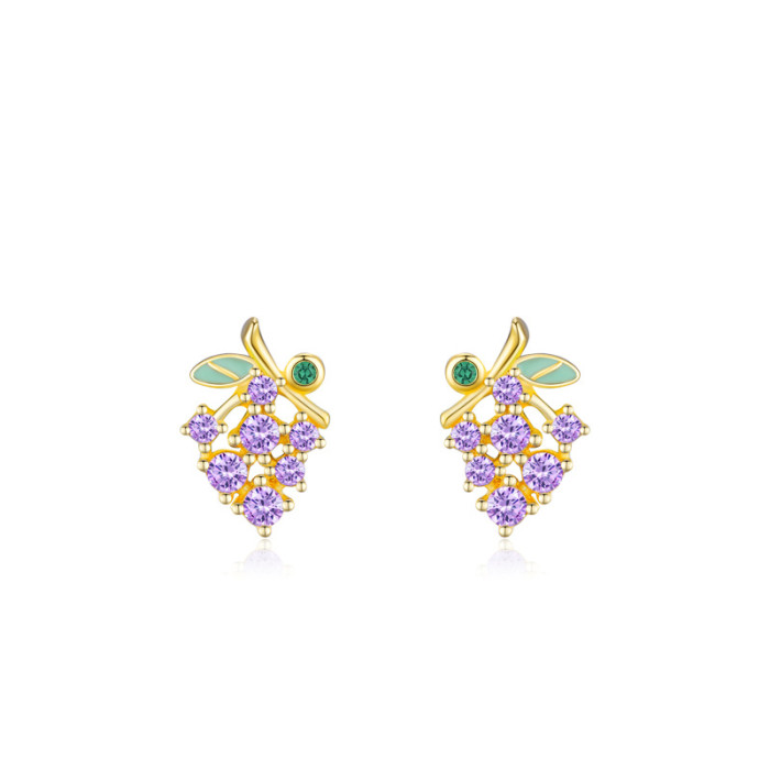 Orecchini a bottone in argento sterling 925 all'ingrosso | Orecchini in zircone raffinati per donna