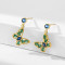 Wholesale Fashion Sterling Silver Earrings | Elegant Butterfly Zircon Stud Earrings