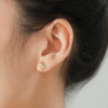 Pendientes de plata personalizados para mujer | Exquisitos pendientes de caballito de mar de plata de ley 925
