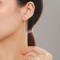 Wholesale Silver Hoop Earrings | Fashion 18k Gold Women 925 Sterling Silver Earrings